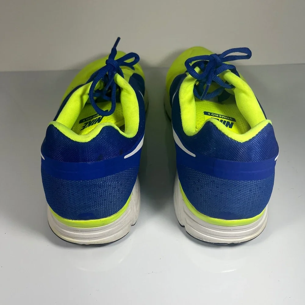 Nike Zoom Vomero 8 Men's‎ Running Shoes Neon Yellow Blue Size 14